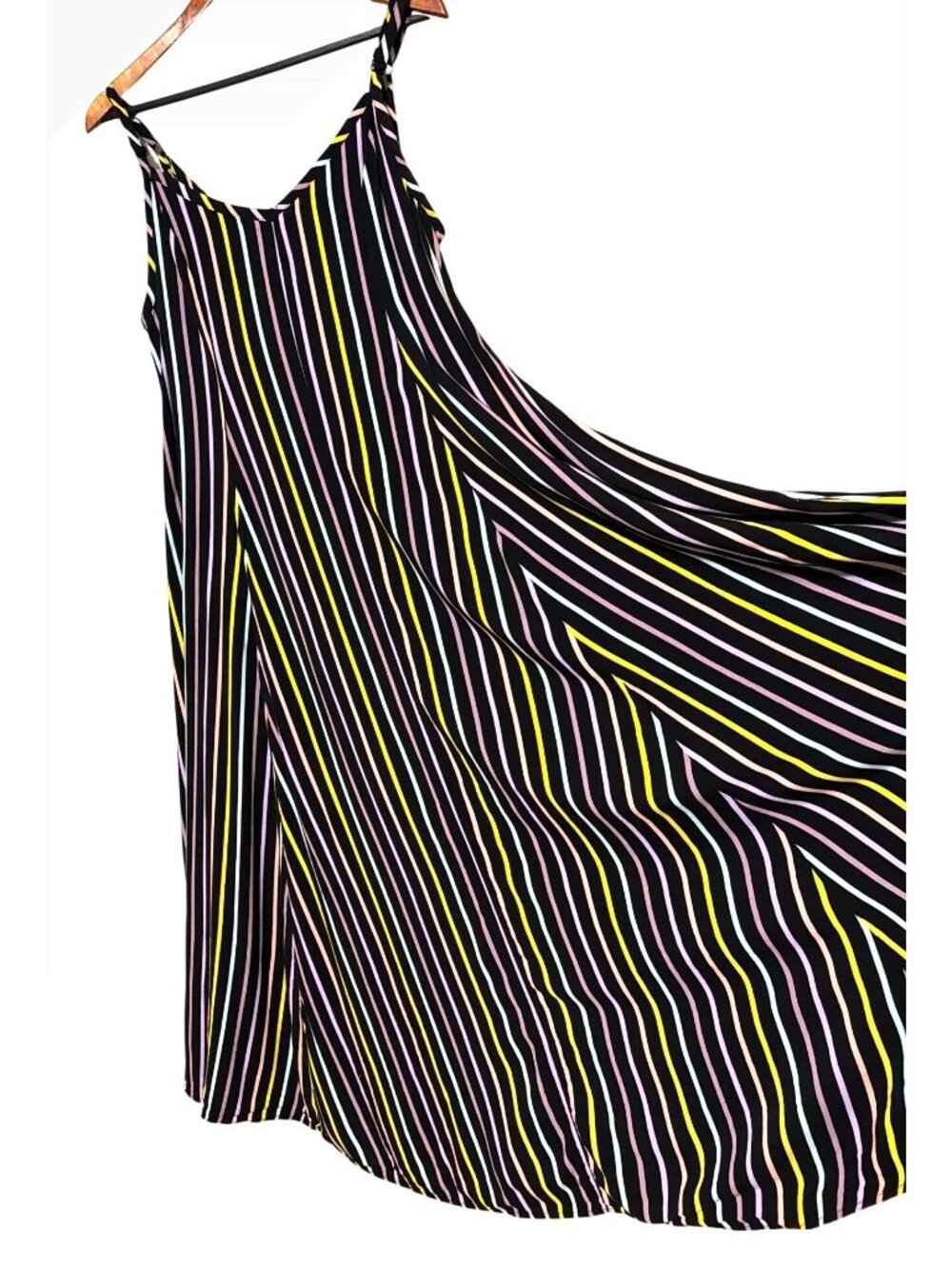 Torrid Womens Multicolor Striped Sleeveless Maxi Dress Rayon Size 1 - Picture 2 of 8